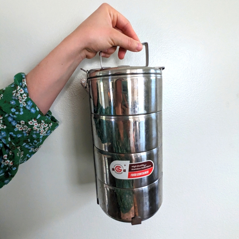 Stainless Steel Bento Lunch Box 4 Bowls
